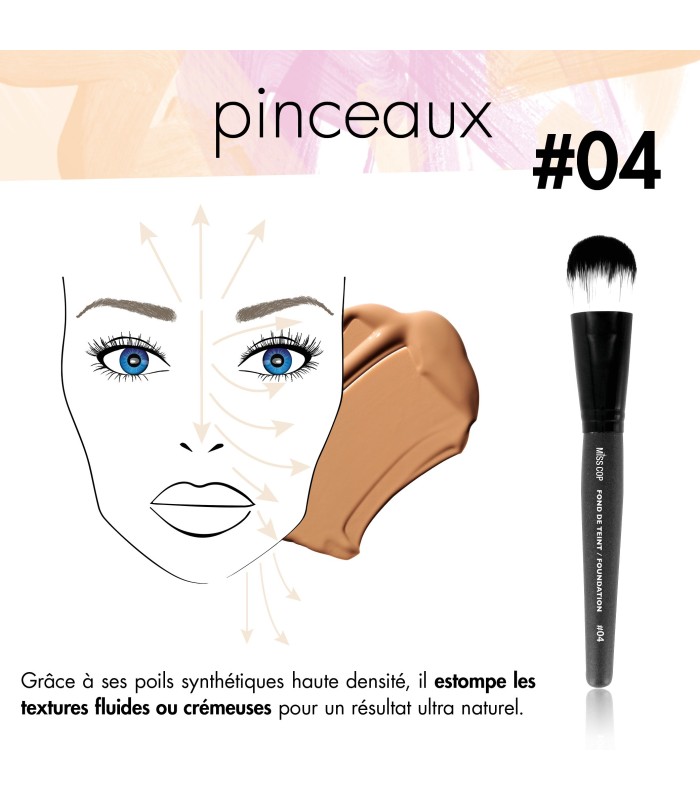 Štětec N°4  - FOND DE TEINT