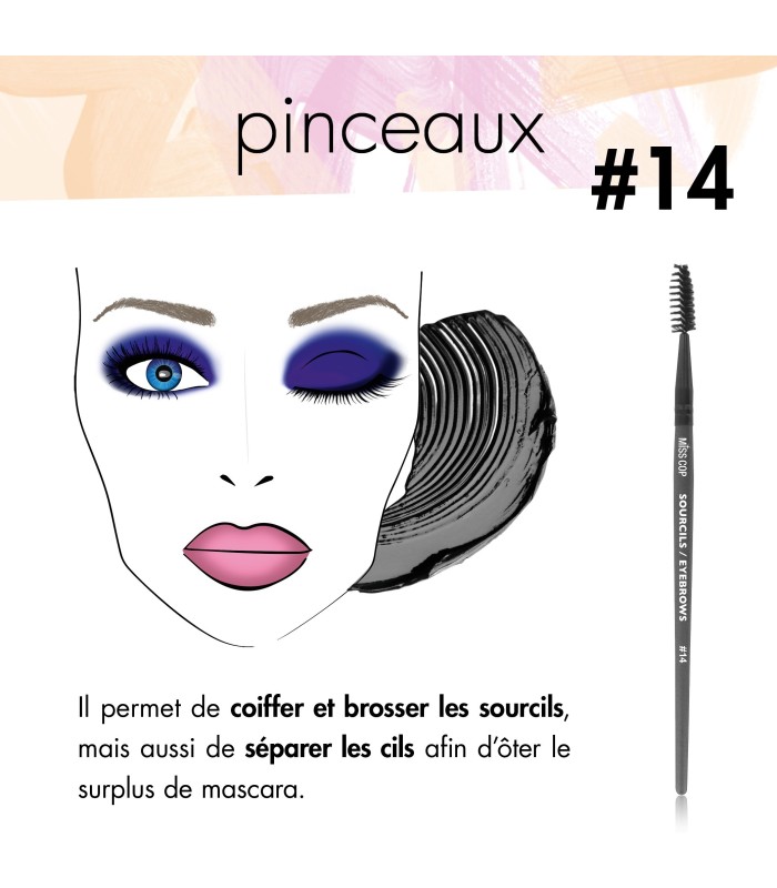 Kartáček na řasy i obočí N°14 - SOURCILS