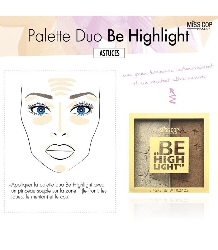 Rozjasňovač - BE HIGHLIGHT DUO