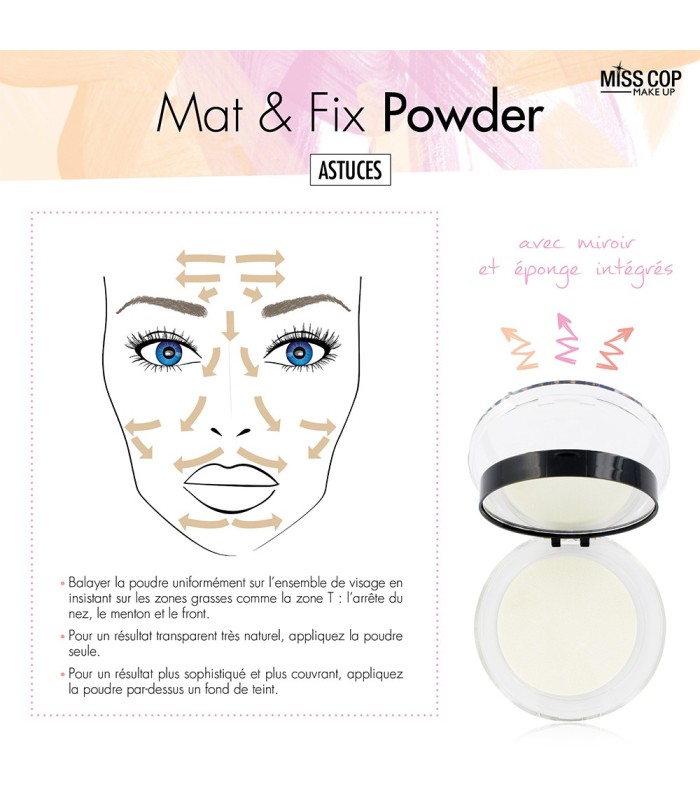 Matný fixační pudr  - MAT & FIX POWDER